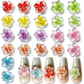 Miniatyrbild 1 av 5: 50 st 3D Blommor för Naglar Berlocker Is Transparenta Blommor Nagelberlocker Blommor Nagelkonst Berlocker Självlysande Blommor Berlocker {HH}