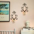 Miniatyrbild 2 av 5: Vintage Iron Wall Sconces, Creative Iron Candle Holders-FX-