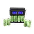 Miniatyrbild 3 av 5: 16-pack 2800mAh Uppladdningsbara 3,7V Li-ion 16340 Batterier CR123A Batteri för LED Ficklampa