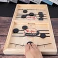 Flying Puck-spel - Slingpuck-brädspel med fart & fläkt