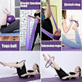 Pikkukuva 4 / 5: 5 kpl Pilates Rengassarja 14 Jooga Fitness Taikapiiri Pilates-varusteet Kaksoiskahva Harjoitusympyrä Kotikäyttöön - Täydellinen-JK- Pink