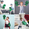 Miniatyrbild 5 av 5: Hulk handskar, 1 par mjuka boxningshandskar Hulk kostym plysch hand Fis