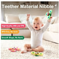 Miniatyrbilde 4 av 5: 3 stk. Roterende Fidget Spinner med Sugekopp for Baby/Barn - Snurrende Leke