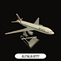 Miniatyrbilde 4 av 6: 1:400 Skala Metall Flymodell Replika DHL Boeing 757 Flymodell Diecast Modell Flymodell Hjemmekontor Miniatyrleker for Barn - Perfekt 145.Alitalia B777