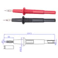 2PCS P5011 4mm Banana Plug Test Lead Banana Connector Test Lead for Multimeter-FX-