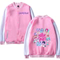 KPop Demon Hunters Kids Rosa Baseballjacka – Höst Vinterkappa för Flickor pink 12 100