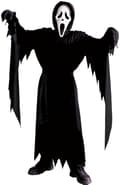 Scream Ghostface barnekostyme + hansker gutter Halloween grøsserfilm utkledning-FX-