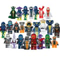 Set med 24 Ninja Minifigurer Kai Jay Sensei Wu Master Byggklossar Leksaker-FX-