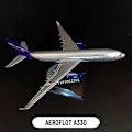 Miniatyrbilde 4 av 6: 1:400 Skala Metall Flymodell Replika DHL Boeing 757 Flymodell Diecast Modell Flymodell Hjemmekontor Miniatyrleker for Barn - P 32.Aeroflot A330