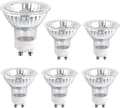 Halogenlampa GU10 35W 230V, 380lm Varmvitt 2700K, Dimbar halogenspotlight, för skåpsbelysning, displaylampor, 6-pack-FX-