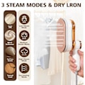 Miniatyrbild 3 av 5: Portable Steam Iron, 1200W Mini Steam Iron with LCD Screen, Handheld for Clothes with 5 Modes, Fast Heating Steam Iron