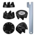 6-pack 9704230 Blenderkoppling Blenderkoppling Reservdelar Med 1 Nyckel Kompatibel Med Kitc-FX-