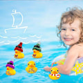 Miniatyrbild 2 av 5: Gummianka Advent 2023, Advent 2023 Barn, Advent Anka Bad Till 1215ducks9 hats
