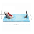 Miniatyrbillede 2 af 4: Shark Attack Keramik Sushi Tallerken, Sushi Båd Serveringsbakke Gave til Sushi Entusiaster, Håndmalet Mad Serveringsbakke Madsikker Materiale