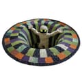 3D Skelet Vortex Optisk Illusion Halloween Måtte Skridsikker Blødt Tæppe til Hjem Køkken Badeværelse Stue B-FX- B 60cm