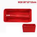 Bag Organizer Felt Cloth Insert 25 30 35 Makeup Handbag-FX- Red StyleC M