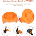 Miniatyrbillede 4 af 5: Worx Trimmer Reservedele Spolhuse Låg (3-pak)