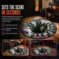 3D Skelet Vortex Optisk Illusion Halloween Måtte Skridsikker Blød Måtte Til Hjem Køkken Badeværelse Stue A-FX- A 60cm