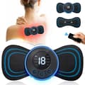 EMS Back Massage Neck Massage Shoulder Massage - Wireless Massage blue-FX-