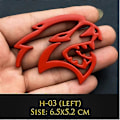 Pikkukuva 1 / 5: 3D Metalli Hellcat Bil Logo Ovi Lokasuoja Sivu Tarrat Merkki Koristelu Takaluukku Tunnus Tarra Dodge Challenger Jeep LGL-JK- H-05