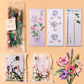 Miniatyrbild 3 av 5: Mini tegelsten blombukett byggsatser, konstgjorda blommor, DIY unik dekoration hem, 547 delar botanisk samling