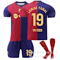 Pikkukuva 1 / 2: Lamine Yamal 19 Barcelona 24-25 koti jalkapallopaita uusin aikuisten lasten jalkapallopaita uudelle kaudelle 3 Adult XL（180-185cm）