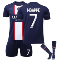 Miniatyrbild 1 av 2: Mbappe Kids Football Kits Fotbollströja Träningsdräkt 22/23 Hem new Fotbollssatser L