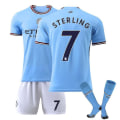 Miniatyrbild 1 av 2: Manchester City tröja 22-23 Fotbollströja Mci tröja nyaste fotboll Tröjor STERLING 7 XL