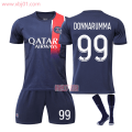 Miniatyrbillede 1 af 2: 23-24 Paris Saint-Germain Hjemmetrøje 99 Donnarumma Ny sæson Seneste Voksne Børnetrøje Fodbold Kids 16(90-100cm)