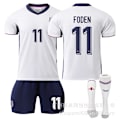 Miniatyrbillede 1 af 2: Foden 11 England EM hjemmefodboldtrøje nummer seneste voksen børns fodboldtrøje til den nye sæson 8 Kids 28(150-155cm)