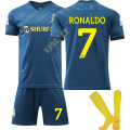 Miniatyrbillede 1 af 2: 23-24 Ronaldo 7 Saudi League Riyadh Victory Udebanetrøje Ny sæson Seneste Voksne Børn Fodboldtrøje Adult XS（160-165cm）