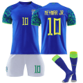 Pikkukuva 1 / 3: Neymar Jr #10 Brasilian maajoukkueen jalkapallosarjat Jalkapallopaita Harjoitus T-paitapuku 23.22. Kids 20(110-120cm)