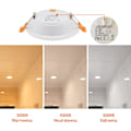 Miniatyrbillede 3 af 5: Smal 6-pak LED Downlight 5W 230V 4000K IP54 til Badeværelse Køkken Stue Soveværelse 0.6
