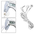 Miniatyrbillede 5 af 7: 4 stk 2-vejs Maskine Massager Knapp Kabel Elektrode TENS Tråde 4PCS