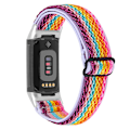 Miniatyrbild 1 av 3: Vävt Nylonarmband Fitbit Charge 6 Regnbåge