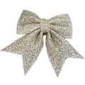 Miniatyrbild 3 av 5: Stora rosetter Julgran Rosett prydnader för present Champagne Champagne Champagne Champagne 10 pcs