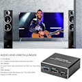 Miniatyrbilde 4 av 5: 4K HDMI Audio Extractor Converter, HDMI til SPDIF Converter | HDMI til HDMI og Optisk SPDIF med 3.5mm Stereo Støtte 3D, 1080p