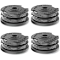 Miniatyrbillede 1 af 5: 4 stk. spoler til Bosch græstrimmer spoler, nylon erstatningsspole til Bosch F016800351 ART 24,27,30 og ART 30-36 LI (6,1mx Ø1,65mm)[GP]