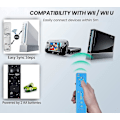 Miniatyrbilde 5 av 5: 2-pak klassisk fjernkontroll kompatibel for Wii Wii U-konsoll, gamepad med mykt silikondeksel