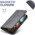 Miniatyrbild 2 av 6: För iPhone 11 -16 Magnetiskt Läder Telefonfodral, Premium Läder Flip Fodral Vikbart Kortfack Stötsäkert Ställ Funktion (Svart) iPhone 13 Pro Max