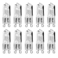 10-pack 18W G9 halogenlampor varmvitt ljus för pendellampor