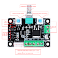 Miniatyrbilde 2 av 7: MKS OSC Steppermotor Driver Kontroller - Puls PWM Hastighetskontroll (Høy/Middels/Lav Frekvenssignal) - 1 Stykke 0.15