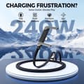 Miniatyrbilde 8 av 10: Multi-Vinkel 240W Hurtiglading Stand med Type-C Kabel[GPA] C to C