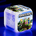 Miniatyrbild 1 av 2: Minecraft Väckarklocka Coolie Rädd Tecknad Led Digital Färg - Perfet