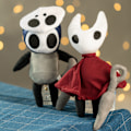 Miniatyrbillede 5 af 5: 2 stk. Hollow Knight spil dukke plys pude plys legetøj [GP]