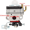 Miniatyrbilde 3 av 5: FG100 GX31 Förgasser Combo Kit for Honda 4-takts Kultivator GX22 GX31 HHE31C Gressklipper HHT31S UMK431 UMK431K1 med Ulike Adaptere