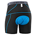 Miniatyrbild 4 av 5: Herrcykelbyxor 3D Vadderade MTB Cykelbyxor Underkläder Andningsbara Svart-Blå Black-Blue S