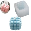 Miniatyrbillede 2 af 5: Lysformer Lys Stearinlys DIY Støbeforme i Silikonform kube