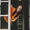 Miniatyrbild 3 av 8: Movehii Halloween Latex Mask, realistiska läskiga Halloween kostymtillbehör för Halloweenfest Karneval Cosplay rekvisita