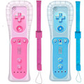 Miniatyrbilde 1 av 5: 2-pak klassisk fjernkontroll kompatibel for Wii Wii U-konsoll, gamepad med mykt silikondeksel